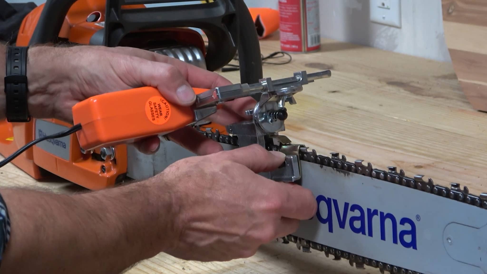 Handheld 12V Mini Chainsaw Sharpener Electric Chain Grinding Machine Set 