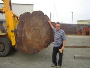 9. Salvaged walnut log from Washington. One of the slabs made its way to Idaho as a beautiful table.