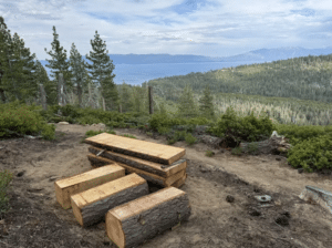 Alaskan Mill Builds Tahoe Trail Benches